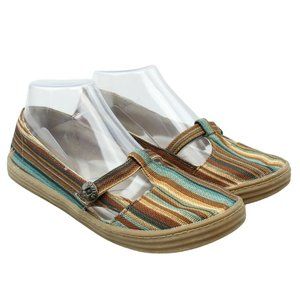 Blowfish Malibu Brown Striped Canvas Surf Shoes